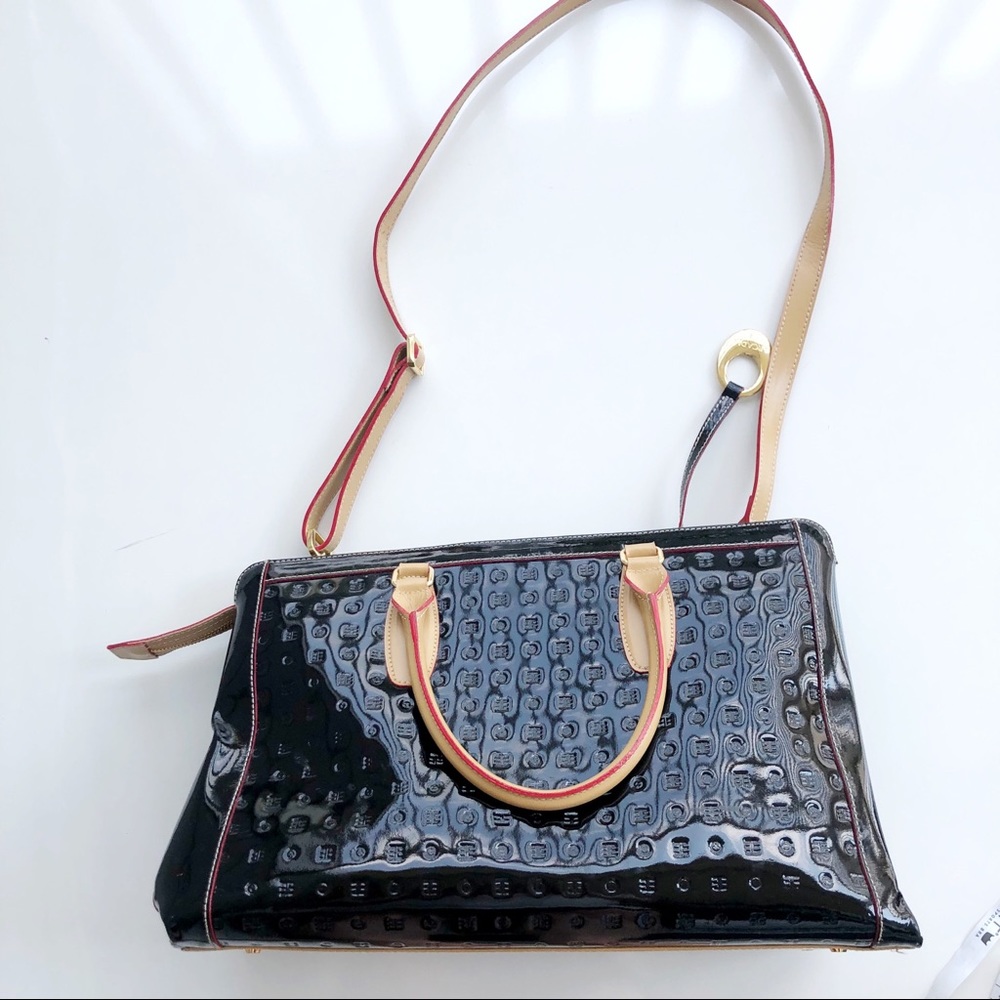 Arcadia Patent Leather Crossbody Shoulder Bag
